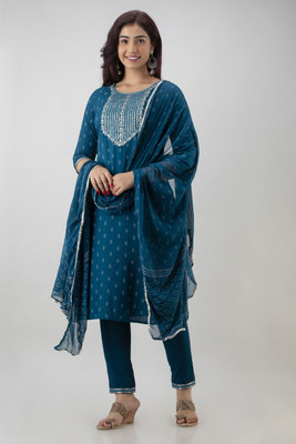 WOMENISHKURTI Women Kurta Pant Dupatta Set