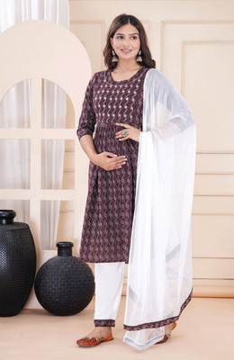 SONAVA CLUB Women Ethnic Top Pant Dupatta Set