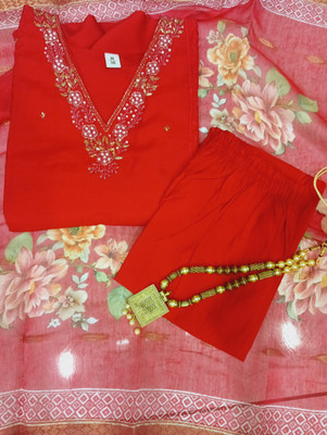 SVE Women Kurta Pant Dupatta Set