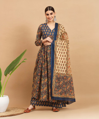 VBUYZ Women Kurta Palazzo Dupatta Set