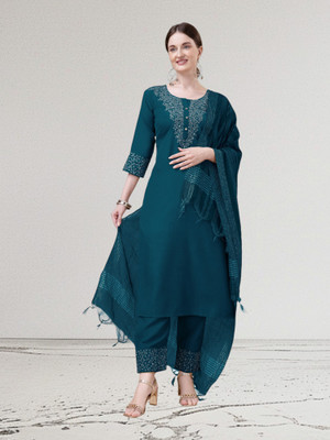 TextileCloth Women Kurta Pant Dupatta Set