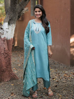 NAVLIK Women Kurta Pant Dupatta Set