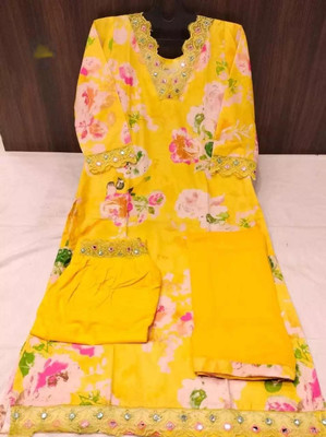 Firstlook Women Kurti Pant Dupatta Set