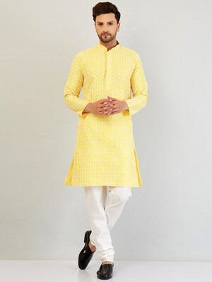 ARMAAN ETHNIC Men Kurta Churidar Set