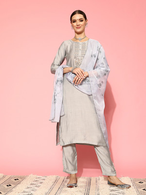 Varanga Women Kurta Pant Dupatta Set