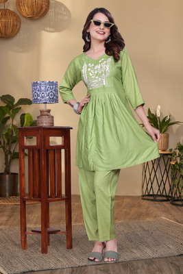 zuqo Women Kurti Pant Dupatta Set
