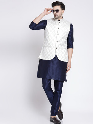 TS Lifestyle Men Kurta Pyjama Ethnic Jacket Set
