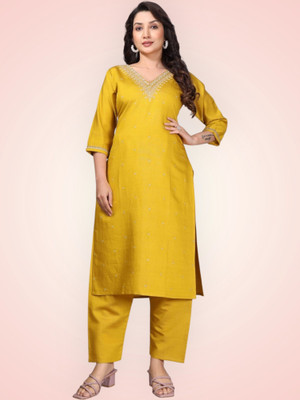 HKFASHIONS Women Kurta Pyjama Set