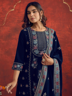 Indo Era Women Kurta Pant Dupatta Set