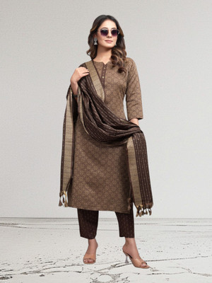 TextileCloth Women Kurta Churidar Dupatta Set