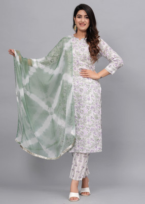 Fmkcreation Women Kurti Pant Dupatta Set