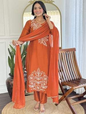 Dwarros Women Kurta Pant Dupatta Set