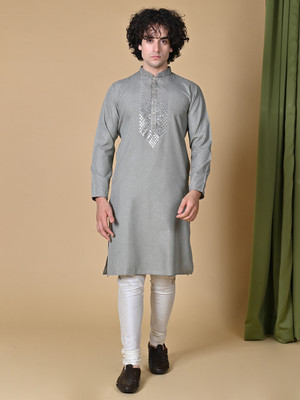 MAAHI FAB Men Kurta Churidar Set