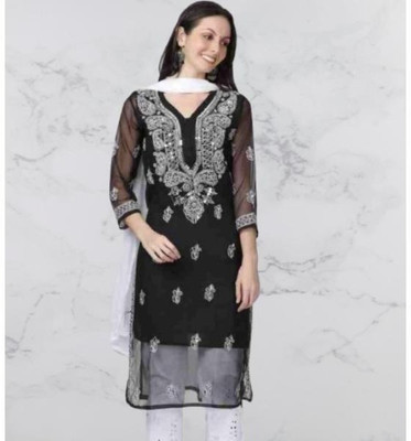 Khan Sherajkh Women Kurta Sharara Dupatta Set