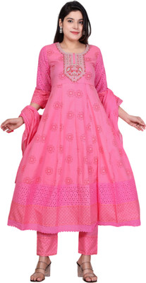 DIA TRENDS Women Kurti Pant Dupatta Set