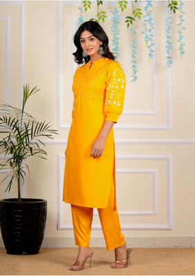 Pink World Women Kurti Pant Set