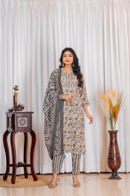 DIVOG Women Kurta Pant Dupatta Set