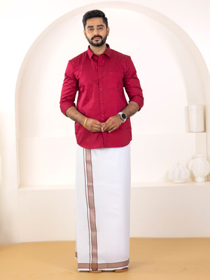 Ramraj Cotton Men Shirt Dhoti Set