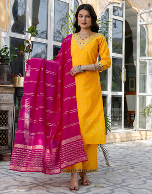 Samah Women Kurta Pant Dupatta Set