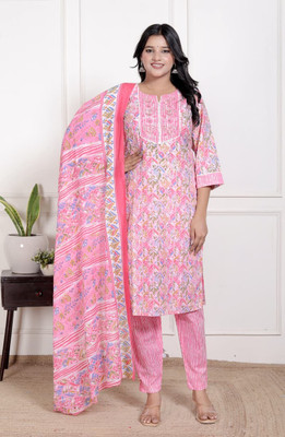 RAJGHARANA FAB Women Kurta Pant Dupatta Set