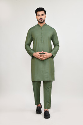 POLY2FAB Men Kurta Pyjama Set