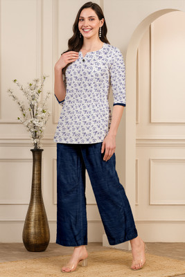 Fabricana Women Kurti Palazzo Set
