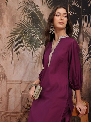 Sangria Women Kurta Pant Set
