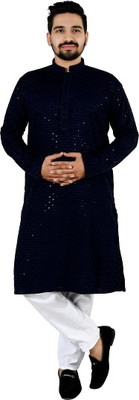 Qtsy Men Kurta Pyjama Set