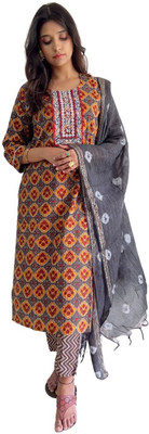 MAITREYO Women Kurta Pant Dupatta Set
