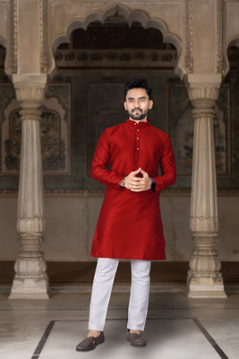 DHASU TRENDZ Men Kurta Pyjama Set
