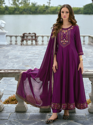 VredeVogel Embroidered Kurta, Trouser/Pant & Dupatta Set