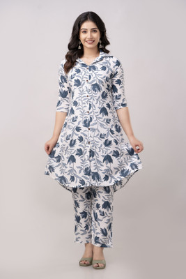 Vnyashri Women Ethnic Top Pant Set