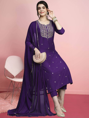 aurbhi Women Kurti Pant Dupatta Set