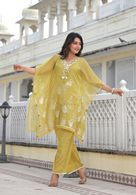 aaraas Women Kaftan Pant Set