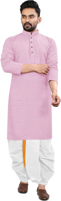 TRUST OUS Men Kurta Dhoti Set