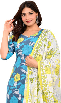 MEXICO FAB Women Kurta Churidar Dupatta Set