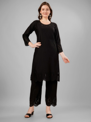 Zamzamlibas Women Kurta Palazzo Cape Set
