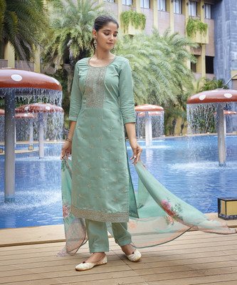 Royal Export Women Kurta Pant Dupatta Set