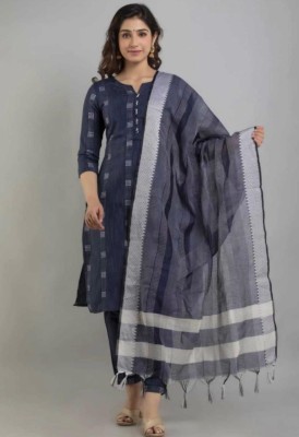 Il filo Striped Kurta, Trouser/Pant & Dupatta Set