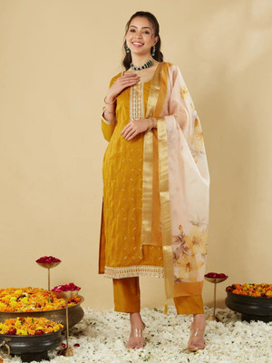 MOKOSH Women Kurta Pant Dupatta Set
