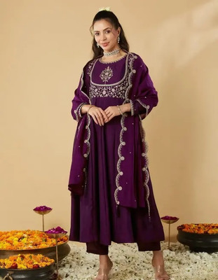 AMALAK Women Kurta Pant Dupatta Set