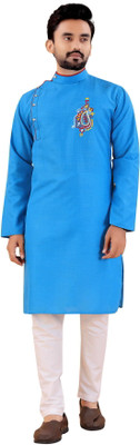 KC KUNJ CREATION Men Kurta Pyjama Set
