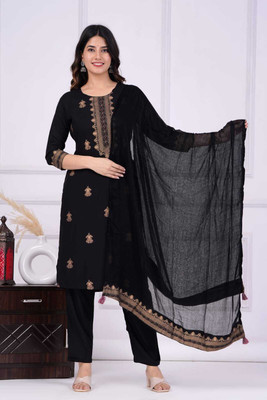 Aneema Women Kurta Pant Dupatta Set