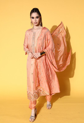 kvsfab Women Kurta Pant Dupatta Set