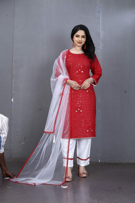 HOC's Women Kurta Pant Dupatta Set
