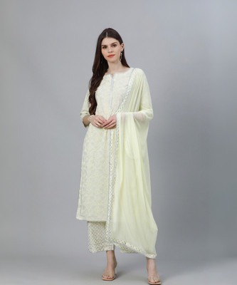 LIBAS Women Kurta Palazzo Dupatta Set
