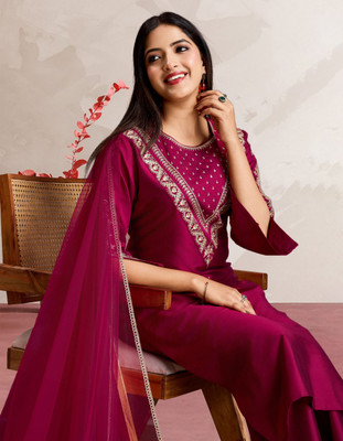 Divastri Women Kurta Pant Dupatta Set