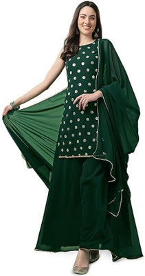 PARROT ENTERPRISE Women Kurta Sharara Dupatta Set