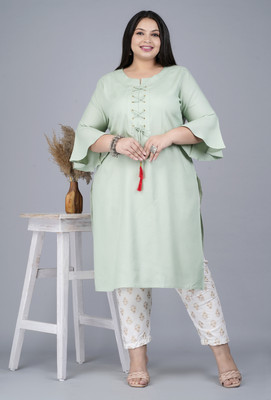 LABULY Women Kurti Pant Set