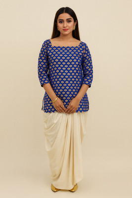 shree radha Women Ethnic Top Skirt Set
